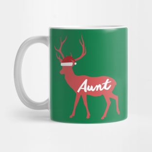 Aunt Reindeer Family Group Christmas Eve Matching Gift Mug